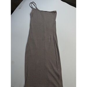 Women"s Mediium striped Bodycon Midi‎  Volcom dress True To This B1312403